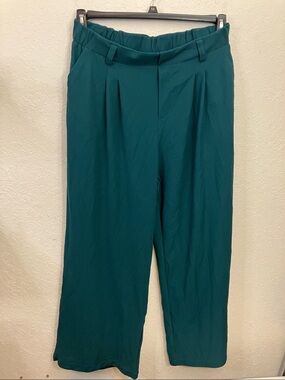 HALARA Flex high-waisted Wide-Leg waffle knit work Pants